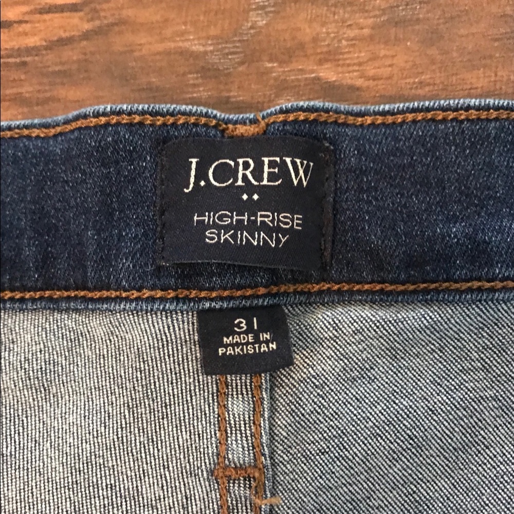 JCrew Women’s skinny high rise jeans size 31 - Picture 4 of 4